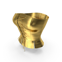 Corset Leather Gold PNG & PSD Images