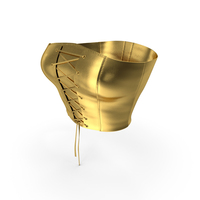 Corset Leather Gold PNG & PSD Images