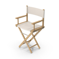 Beige Director Canvas Chair PNG & PSD Images