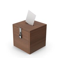 Ballot Box Dark Wood PNG & PSD Images