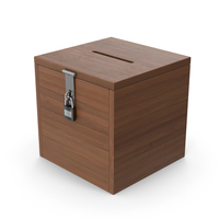 Dark Wood Ballot Box PNG & PSD Images