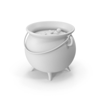 Monochrome Magic Cauldron PNG & PSD Images