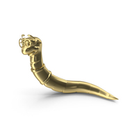 Cartoon Book Worm Gold PNG & PSD Images