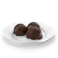 Chocolate Candies in Plate PNG & PSD Images