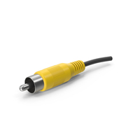 Audio Cable Yellow PNG & PSD Images