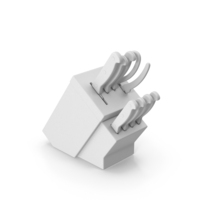 Monochrome Knife Holder PNG & PSD Images