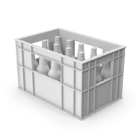 Monochrome Plastic Bottle Crates PNG & PSD Images