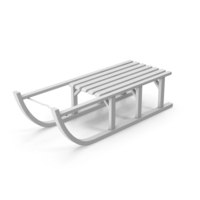 Monochrome Snow Sled PNG & PSD Images