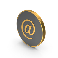 At The Rate On Coin Black And Gold Icon PNG & PSD Images