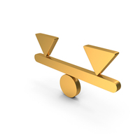 Stability Balanced Both Side Icon Gold PNG & PSD Images
