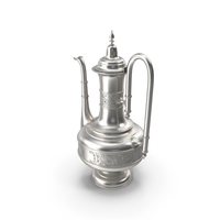 Oriental Silver Coffee Pot PNG & PSD Images