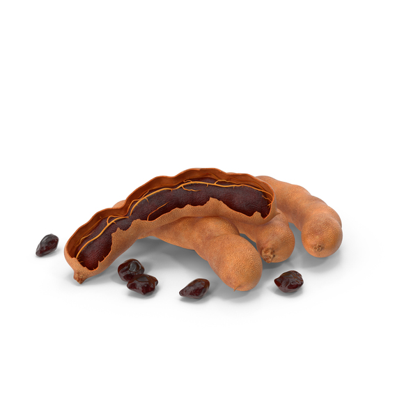 Tamarind Fruits Whole and Opened PNG & PSD Images