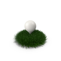 Golf Ball On Green Grass PNG & PSD Images