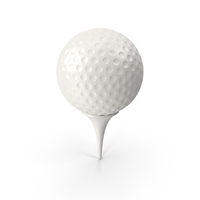 Golf Ball On White Tee PNG & PSD Images