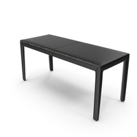 Leather Bench Black PNG & PSD Images