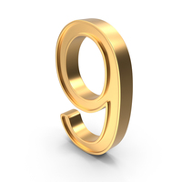 9 Gold PNG & PSD Images