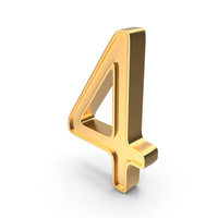 4 Gold PNG & PSD Images