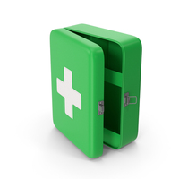 Green Wall Mount First Aid Box PNG & PSD Images
