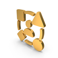 Diversity Icon Gold PNG & PSD Images