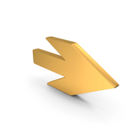 Move Arrow Icon Gold PNG & PSD Images