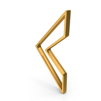 Out Line Mathametical Less Than Icon Gold PNG & PSD Images