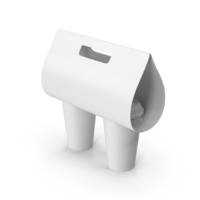 Monochrome Coffee Cup Carrier PNG & PSD Images