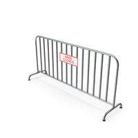 Temporary Fence With Sign AREA CLOSED PNG & PSD Images