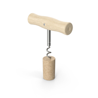 Corkscrew With Cork PNG & PSD Images
