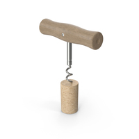 Corkscrew With Cork PNG & PSD Images