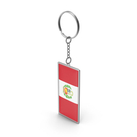 Peru Flag Keychain PNG & PSD Images