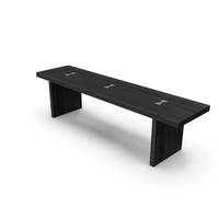 Dark Oak Wood Bench PNG & PSD Images