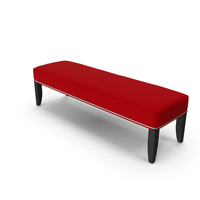 King Upholstered Bench Duet Red PNG & PSD Images