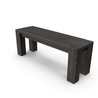 Big Charcoal Bench PNG & PSD Images