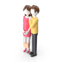 Cartoon Couple Characters PNG & PSD Images