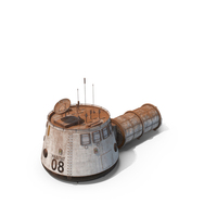 Dirty Space Colonization Habitation Pod PNG & PSD Images