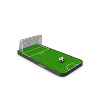 Iphone With Soccer Field And Football PNG & PSD Images