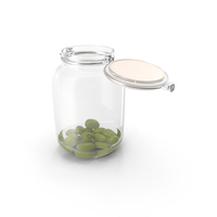 Glass Kitchen Jar With Olives PNG & PSD Images
