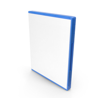 Blue Video Game Case Clamshell Box PNG & PSD Images