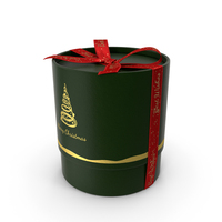 Green Medium Christmas Cylinder Gift PNG & PSD Images