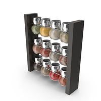 12 Piece Spice Rack PNG & PSD Images