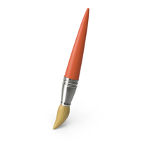 Cartoon Red Artist Paint Brush PNG & PSD Images