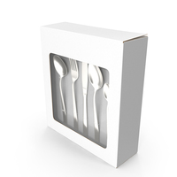 Silver Blank Cutlery Box PNG & PSD Images