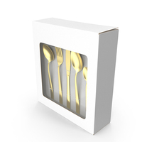 Brass Blank Cutlery Box PNG & PSD Images
