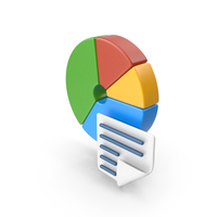 Pie Chart With List Symbol PNG & PSD Images