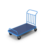 Blue Roller Handcart PNG & PSD Images