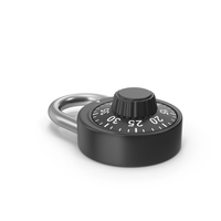 Combination Round Padlock PNG & PSD Images