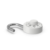 Combination Padlock Opened PNG & PSD Images