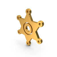 Gold Star Badge Symbol PNG & PSD Images
