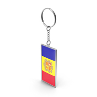 Andorra Flag Keychain PNG & PSD Images