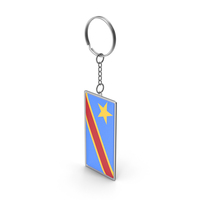 Democratic Republic Of The Congo Flag Keychain PNG & PSD Images